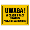 ZNAK UWAGA - RÓŻNE WARIANTY