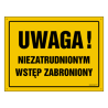 ZNAK UWAGA - RÓŻNE WARIANTY