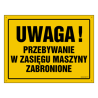 ZNAK UWAGA - RÓŻNE WARIANTY