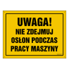 ZNAK UWAGA - RÓŻNE WARIANTY