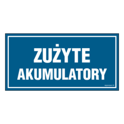 ZNAK ZUŻYTE MATERIAŁY - RÓŻNE WARIANTY