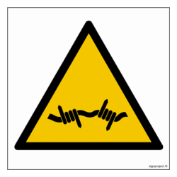 OSTRZEŻENIE PRZED DRUTEM...